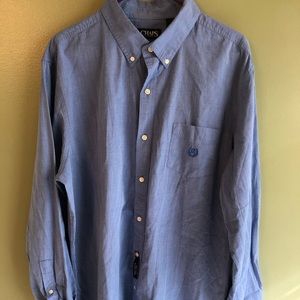 BRAND NEW Chaps Blue Button Down XL